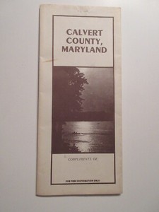 1990 CALVERT COUNTY MARYLAND MAP