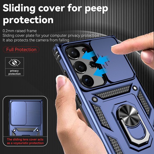 Funda con soporte de anillo ultra a prueba de golpes para Samsung S22 S23 S24 FE S25 - Imagen 40 de 77