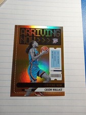 2023-24 NBA Hoops Cason Wallace Arriving Now Holo Foil Rookie #29 Thunder RC