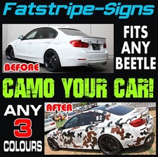 to fit VW BEETLE CAMO GRAPHICS STICKERS STRIPES DECALS VOLKSWAGEN 1.4 1.6 1.8 