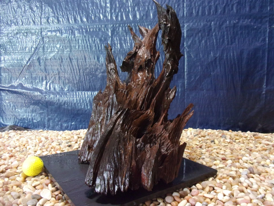 X-Large Driftwood Mounted on Slate 16"x13"x10" Aquarium Reptile Natural Art - Image 3 of 4