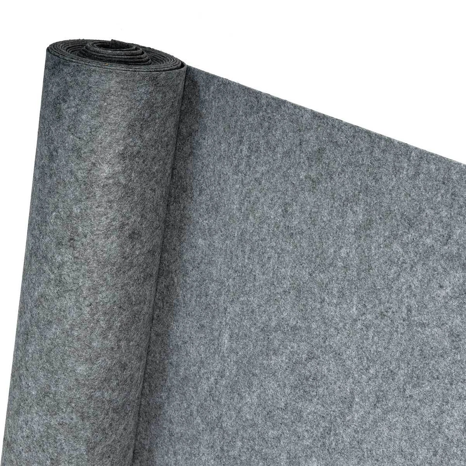 Filz Bastelfilz Filzstoff Dekostoff HaGa® 1,5m Br. (Meterware) 300g/m² in grau - Bild 3 von 4