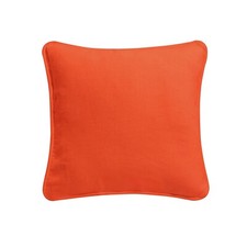 2x Plain Dyed Cushion Covers 100% Cotton Piped Edge Sofa,Bed Decor Cushion Cover