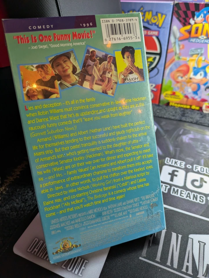 The Birdcage - Robin Williams. FACTORY SEALED VHS - Watermarks  Foto 3 de 4