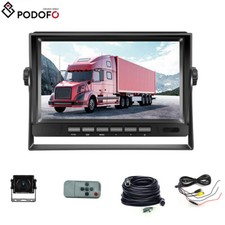 7" Zoll RÜCKFAHRSYSTEM mit Rückfahrkamera + Farbmonitor Monitor LKW BUS 4Pin 15M