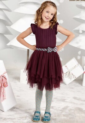 matilda jane burgundy dress Matilda Jane Size 8 Fall Bouquet Dress burgundy pink floral Choose Your Own Path