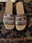 Woman's colorful backless shoes size 8 — photo 1