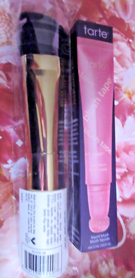 tarte Blush Tape Liquid Blush DUO in ROSE  0.4oz FULL Sz & Sculpt Tape Brush NEW