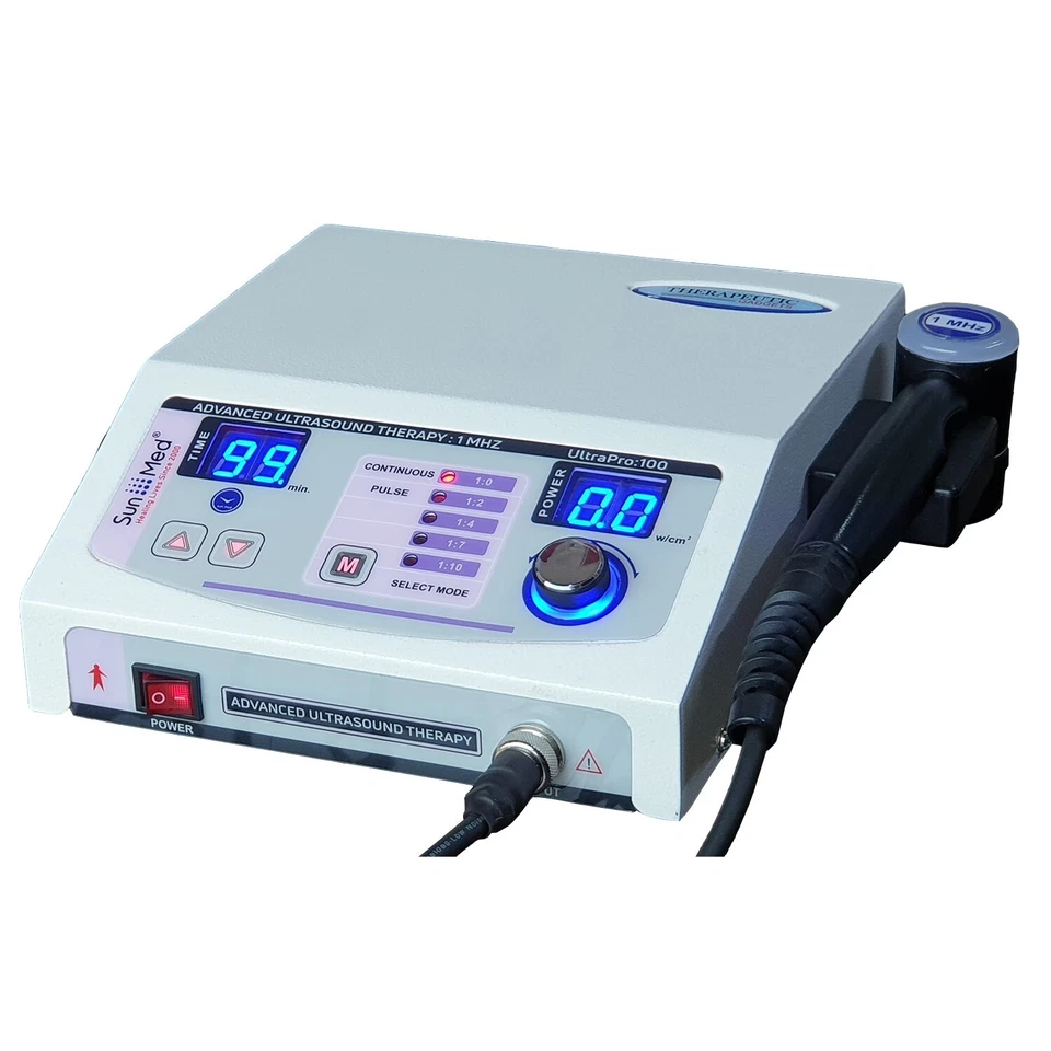 Nueva máquina de terapia de ultrasonido de 1 MHz para alivio del dolor y masaje profundo Foto 3 de 4