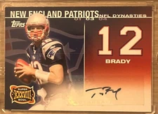 TOM BRADY 17/25 Dynasties AUTOGRAPH! 2008 TOPPS Auto SP DYNA-TB 2003