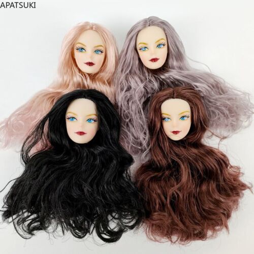Blue Eye Wavy Curls Hair Fashion Doll Head for 11.5" Doll Heads for 1/6 BJD DIY - Afbeelding 1 van 10