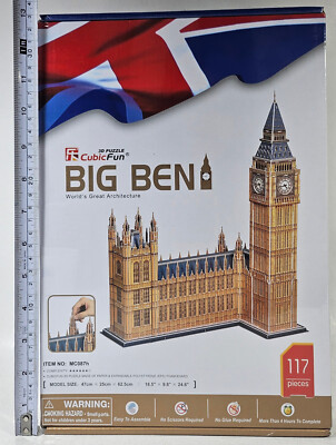 CUBICFUN 3D PUZZLE MC087H BIG BEN 117 Pcs 18.5