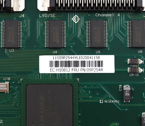 IBM 09P2544 Dual-Channel PCI Ultra 3 SCSI Adapter Card Tested Working - Image 4 of 4