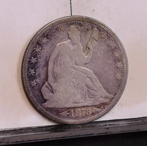 1873-CC Liberty Seated Half Dollar - Fine Details, Old Cleaned (#58249-L)