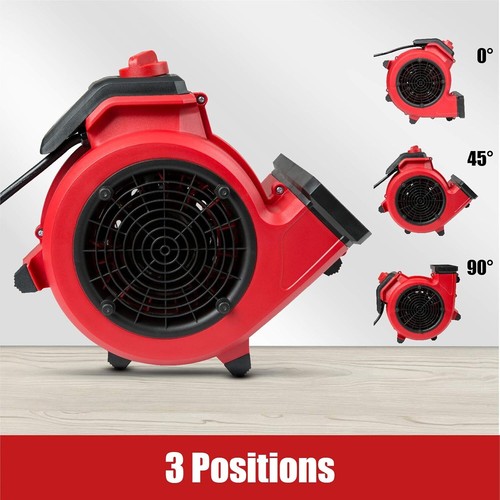 Red Edition AM201 1101 550 CFM Portable Air Mover Floor & Carpet Dryer, Portable - 第 4/7 張圖片