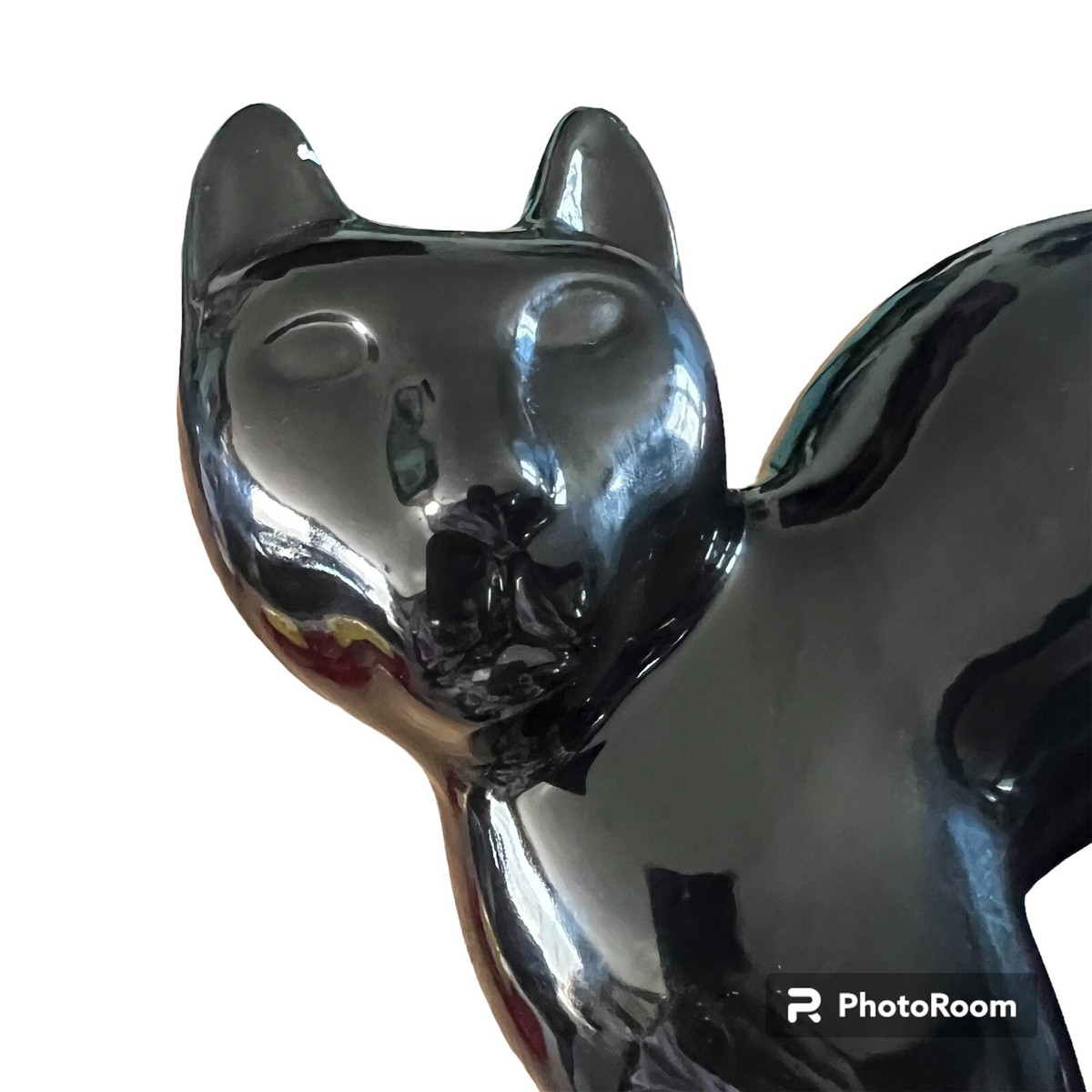 Vintage McCoy Limited Black Cat Candle Holder Ceramic Halloween | eBay