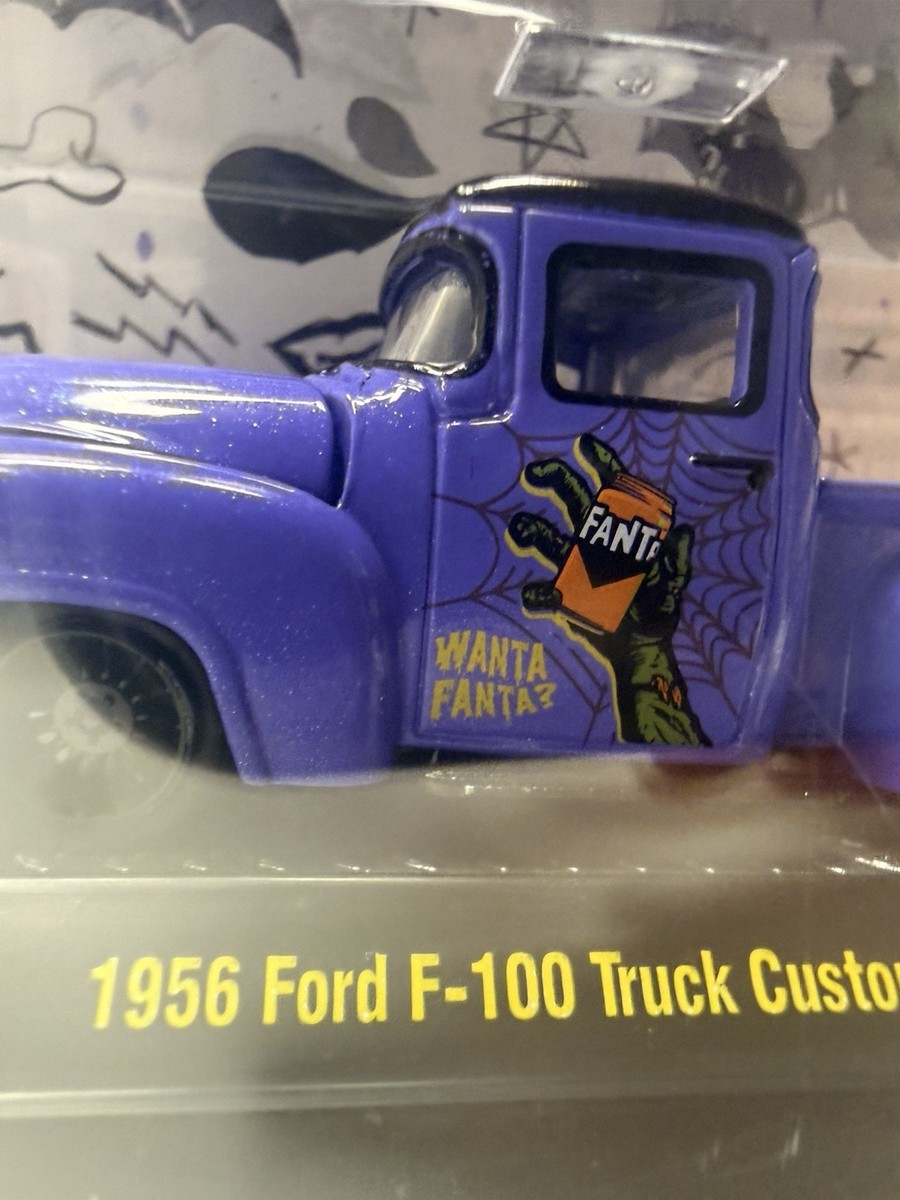 2025 M2 Machines Fanta Halloween Rides 1956 Ford F-100 Truck A63