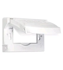 Hubbell Outdoor Lighting MX1250W Weatherproof Single Outlet Cover Outdoor