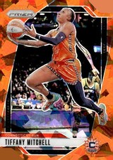 2024 Panini Prizm WNBA #57 Tiffany Mitchell Ice Orange Prizms