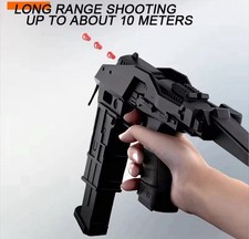 NEW Realistic Kids Toy Gun Soft Bullet Pistol w/ Ejecting Soft Bullets  Shells