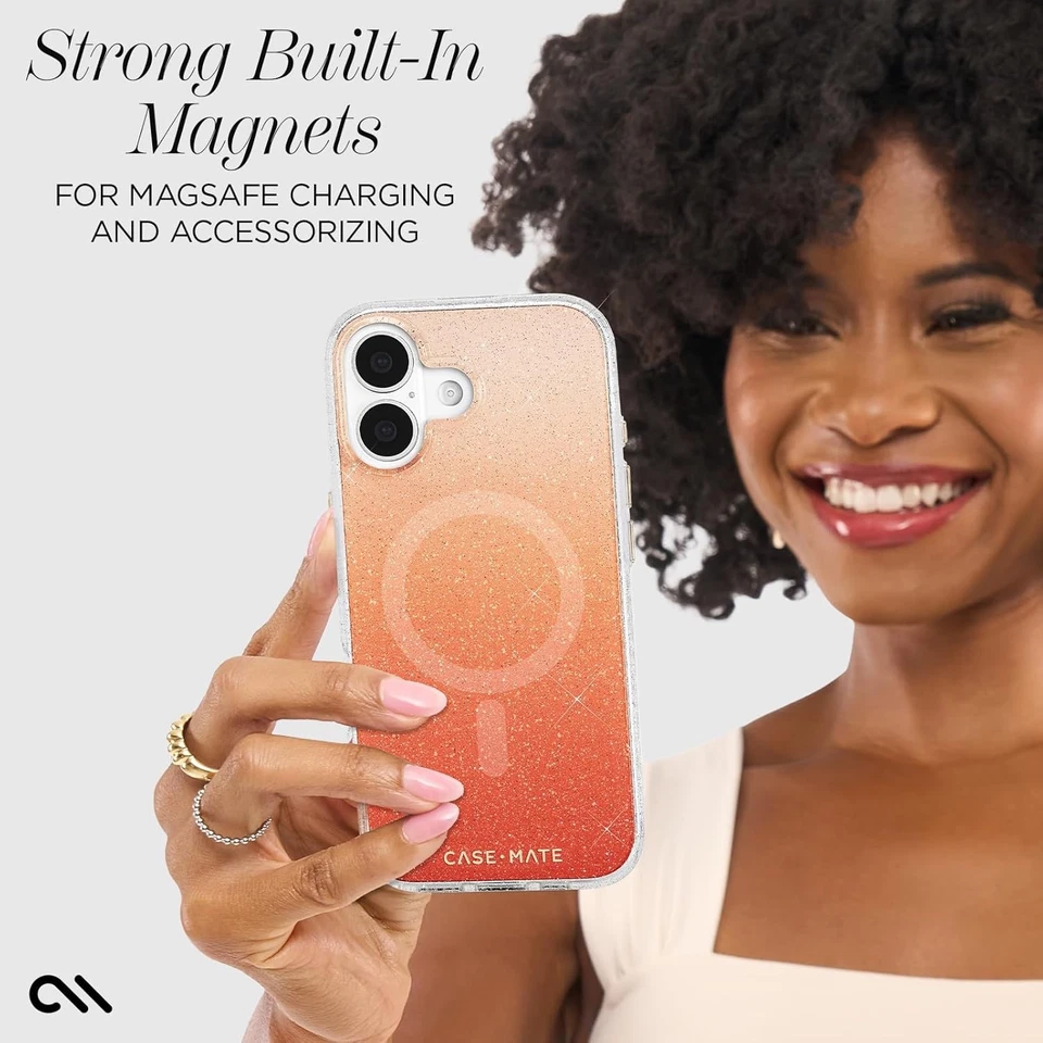 Funda Case-Mate iPhone 17 [Compatible con MagSafe] - Naranja Brillante Ombre  Foto 4 de 4