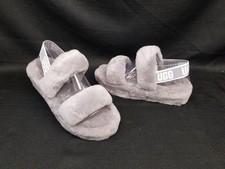 UGG Women's Oh Yeah Slippers Slides Soft Amethyst/Gray Size 9 NEW IN BOX