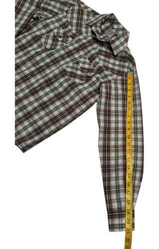 Cinch Boys Country Western Plaid Snap Button Shirt Boys Large / 12 Long Sleeve - Picture 8 of 15