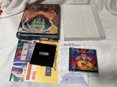 KING'S QUEST VII V2.0 IBM PC GAME IN RETAIL BIG BOX ''CUT OUT BARCODE''