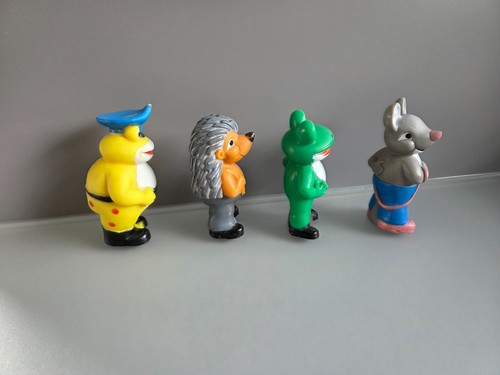 Seltene Salamander Werbefiguren 1960er – 4er Set – Gummi – Vintage - Bild 4 von 9