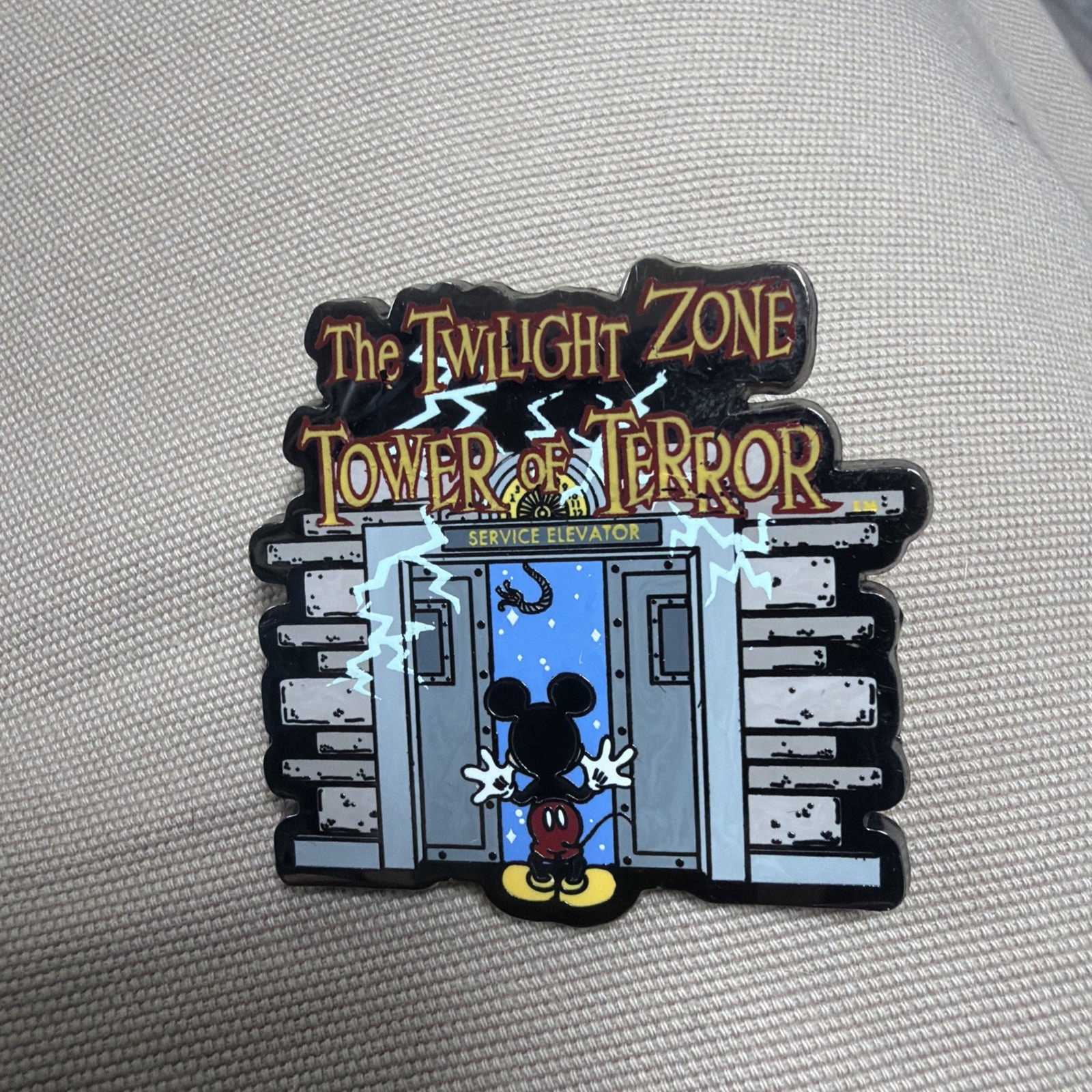 Disney DLR - The Twilight Zone Tower of Terror Service Elevator Mickey Pin 29785