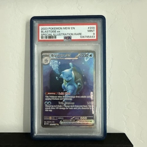 Blastoise Ex 200/165 Sv: Scarlet & Violet 151 SIR PSA 9 ULTRA RARE! With guard !