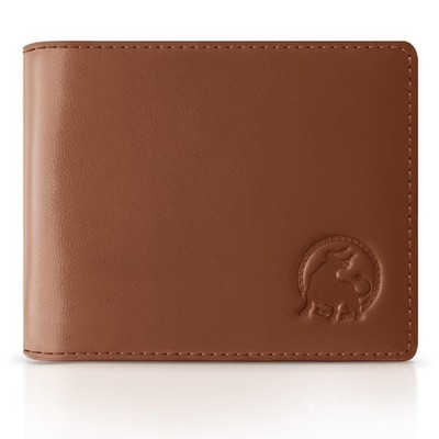Full-Grain Leather Wallet for Men, Minimalist Slim Mens Bifold RFID Blocking ...