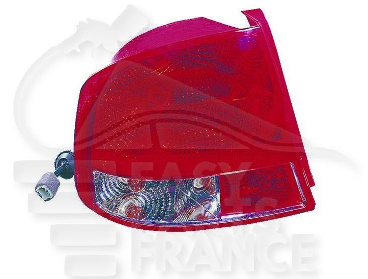 Feu arrière gauche Daewoo Kalos 4 portes phare de signalisation arrière rouge et orange