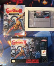 Super Castlevania IV 4 - Super Nintendo (SNES) w Manual Great Condition