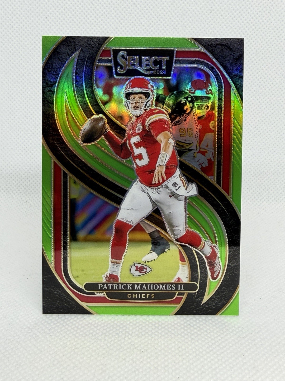 2024 Panini Select Patrick Mahomes Premier Level Neon Green Prizm /49 Chiefs 🔥