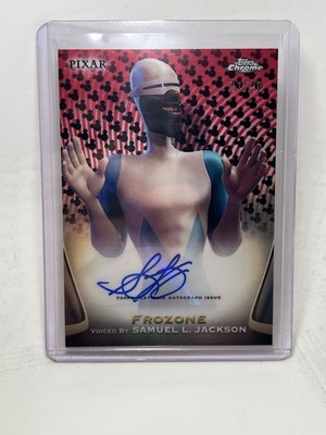 2025 Topps Chrome Disney Frozone 1/28 Samuel L Jackson Autograph