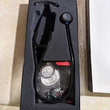 3M Littmann Cardiology IV Diagnostic Stethoscope 6201 Black Blue Stem 27"