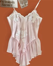 Vintage Gold Label Victoria's Secret 90 s Bridal Lingerie Balletcore Bodysuit