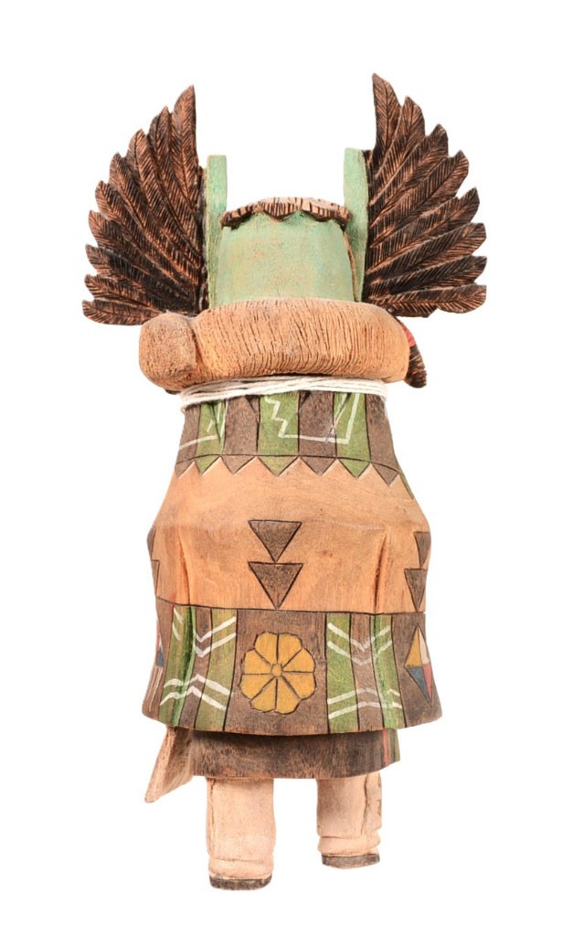 Hopi Kachina Crow Mother Doll   Size 8.625" H x 4.5" W x 2.75" Deep  Hand Carved