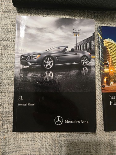 2015 MERCEDES BENZ SL CLASS SL400 SL550 OWNER MANUAL BOOKS SET WITH CASE OEM - Afbeelding 2 van 6