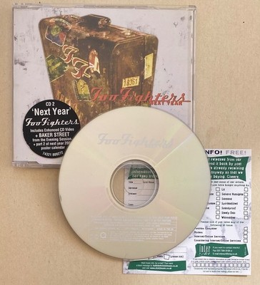 Foo Fighters Next Year  CD2 UK Import CD Single  Hype Sticker OOP Very Good Cond
