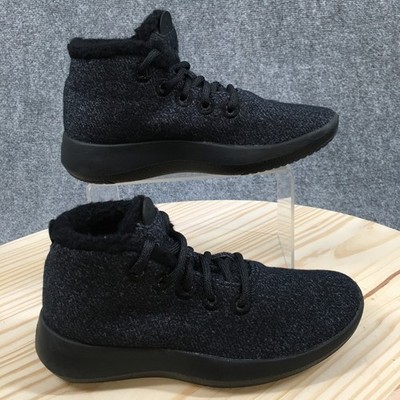 Allbirds Shoes Womens 5 Wool Runner Up Mizzles High Top Sneakers Black Gray Wool