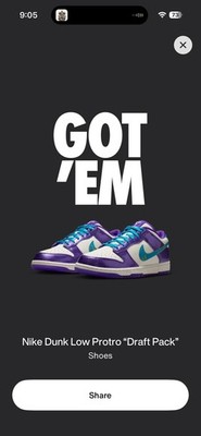 Size 8 - Dunk Low Proto Draft Pack Charlotte To LA BRAND NEW IM0586-500