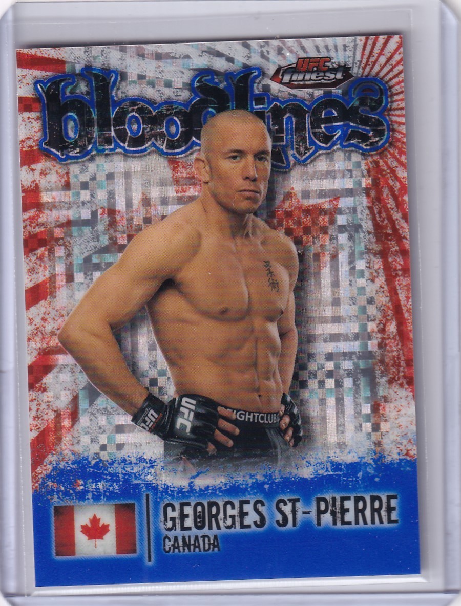2012 Topps Finest UFC Georges St-Pierre Bloodlines #162/188