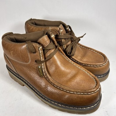 Size 8 - Lugz Strutt Lx Men s Moc Toe Boots Retro Chukka MSRUL2041 Brown Leather