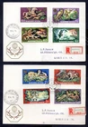 Hungary - 1971 Hunting & Fishing on 2 x Registered First Day Cover