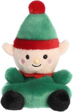 Aurora Festive Palm Pals Jolly Elf Stuffed Animal - Multicolor 5 Inches