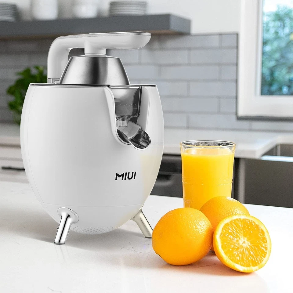 MIUI 850W Electric Orange Juicer Press Lever Handle 2 Cones BPA-Free - Image 2 of 4
