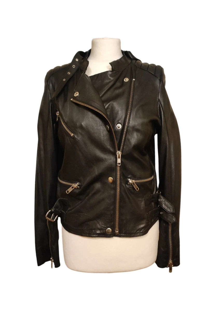 Sandro Casual Coats, Jackets & Vests Leather Outer Shell for Women
