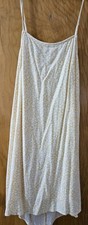 American Eagle Yellow/White Floral Midi Dress Scoop Neck Open Back Tie M New Tag